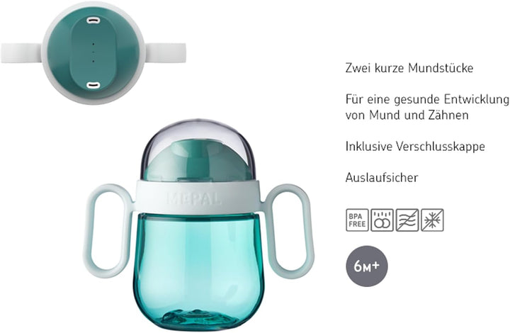 Mepal – Baby 3er Geschirrset Mio – Inklusive auslaufsicherem Trinkbecher, Lernteller & Lernlöffel –