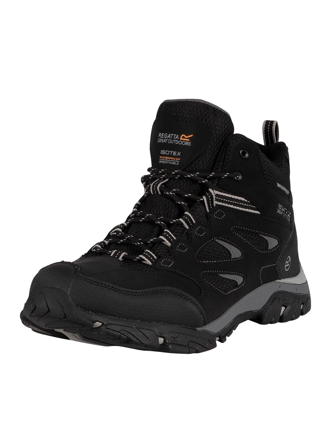 Regatta Herren Holcombe Iep Mid Rise Trekking & Wanderstiefel 44 EU Black Granit, 44 EU Black Granit