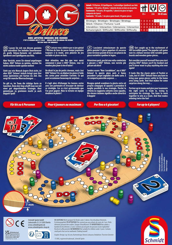 Schmidt Spiele 49274 Dog Deluxe, Familienspiel Single