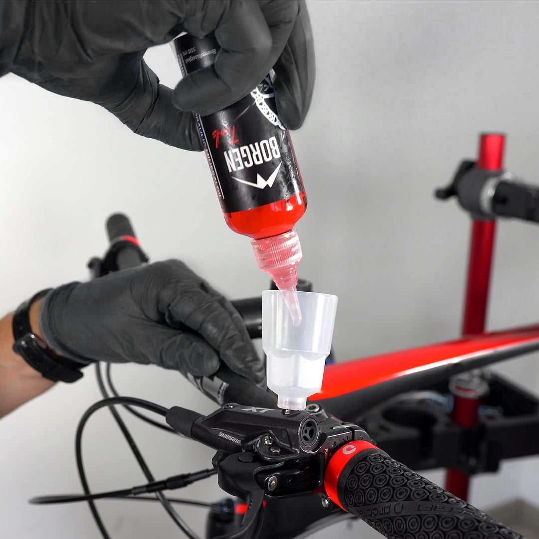 Borgen Mineralöl geeignet für Shimano hydraulische Scheibenbremsen - 100 ml Bremsflüssigkeit für meh