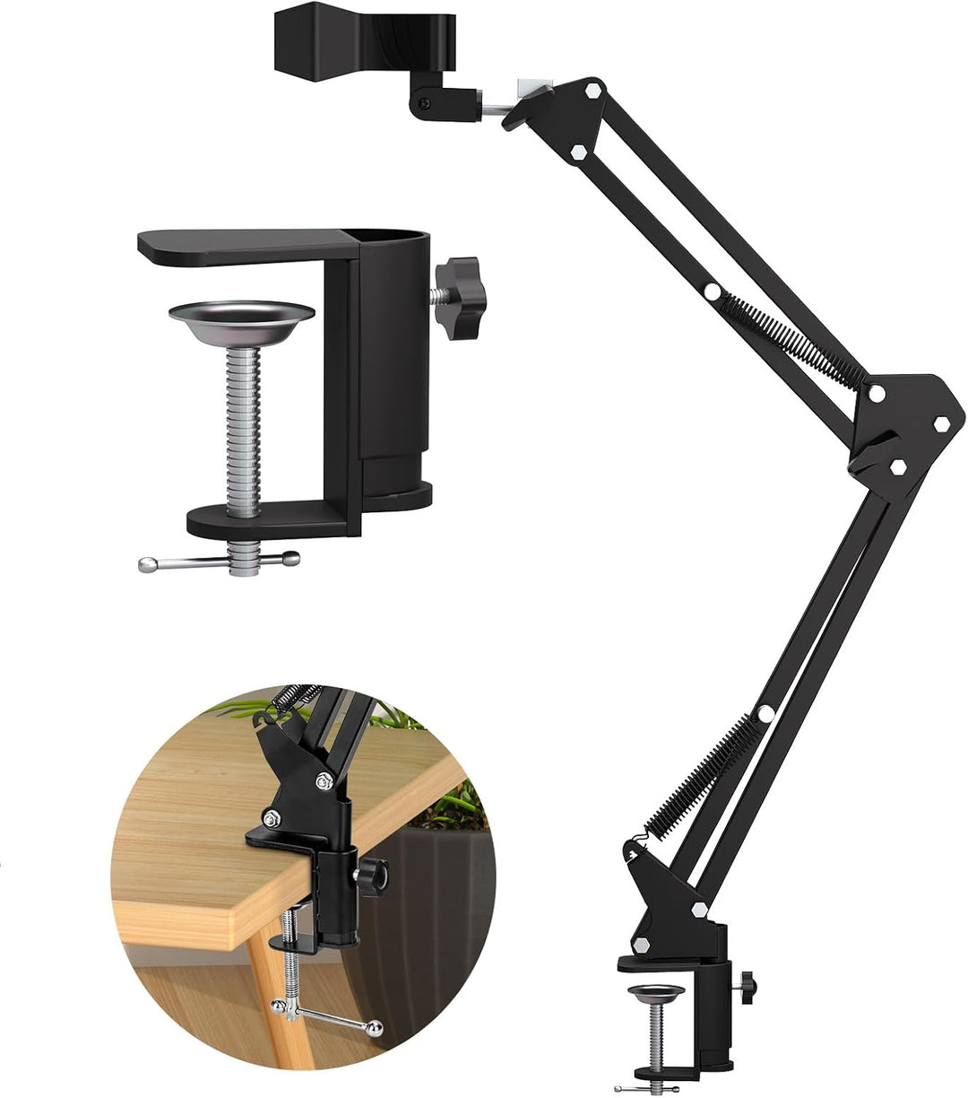 Max 53cm Einstellbarer Universalständer für Digitale Mikroskope – 360° drehbarer Arm, Tischklemme im