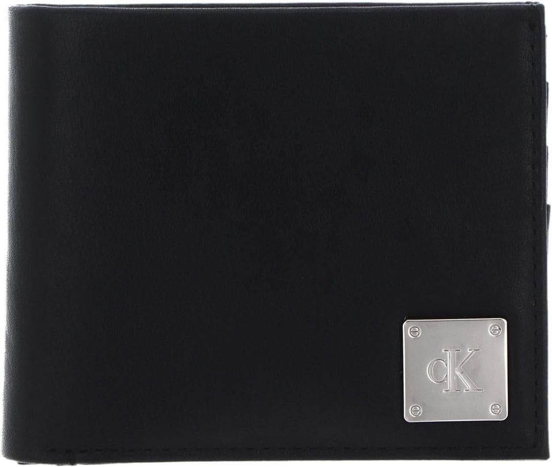 Calvin Klein CKJ Mono Plaque Bifold W/Coin Black