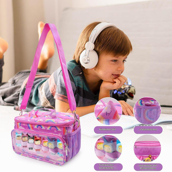 Tasche für Toniebox Tonie,Aufbewahrung für Tonies Hörfiguren,Tragetasche mit Schultergurt,für Tonieb