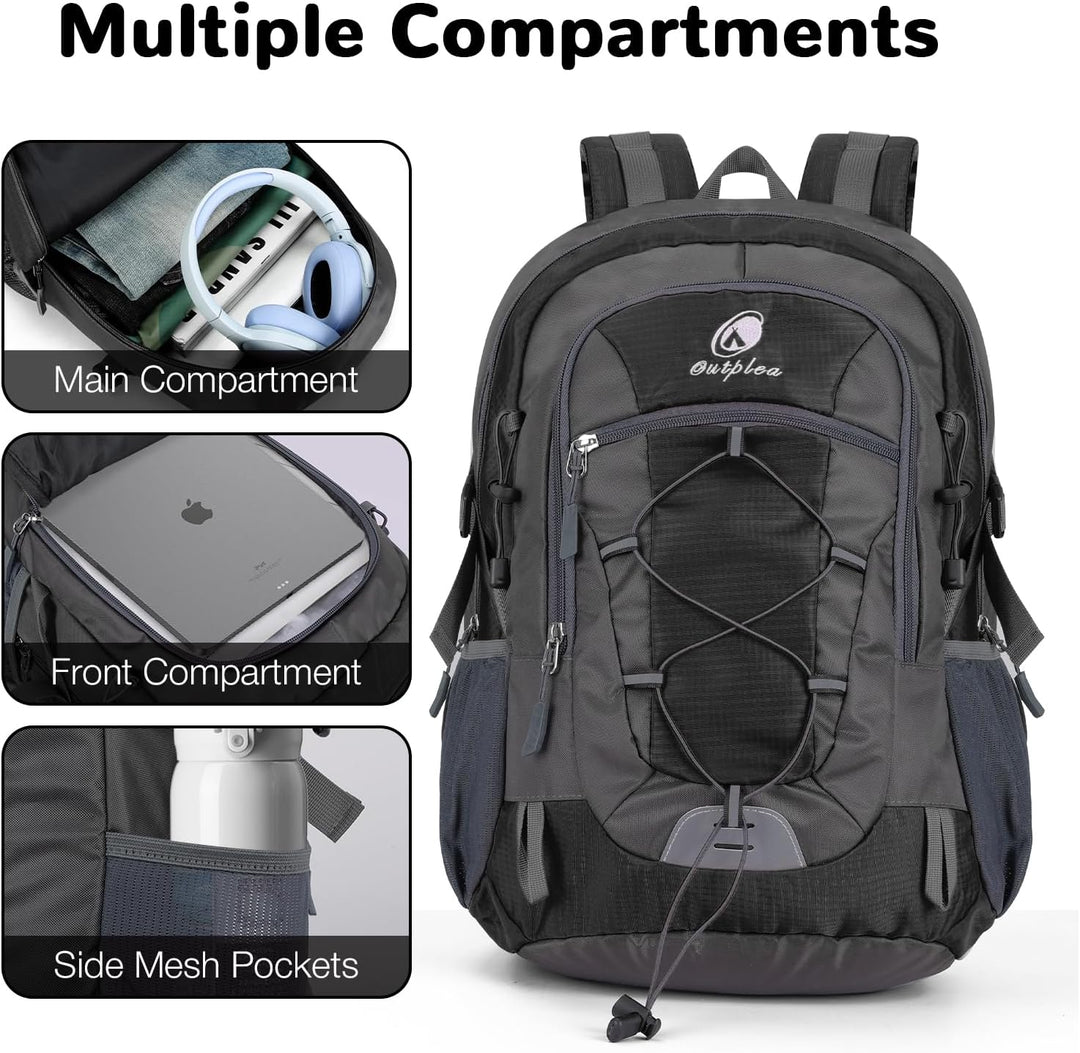 25L Wandernrucksack Damen Herren, Outdoor Rucksäcke Tagesrucksäcke, Wasserdichter Reiserucksack für