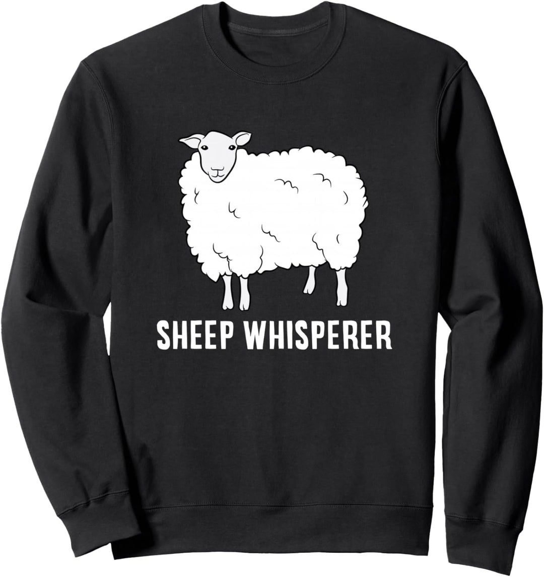 Lustiges Schaf, Flüsterer, Schaf Bauer Sweatshirt