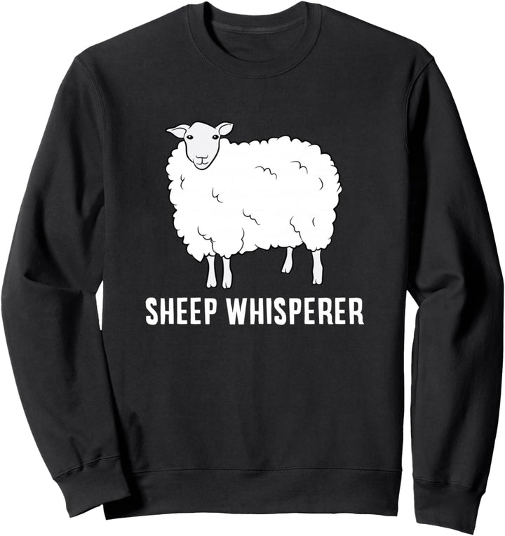 Lustiges Schaf, Flüsterer, Schaf Bauer Sweatshirt