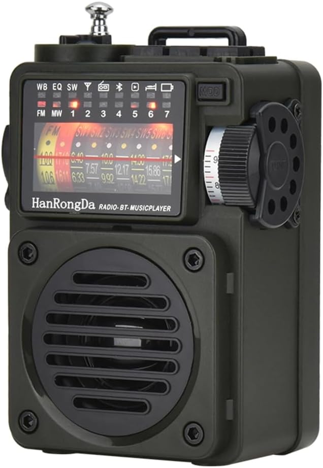 DollaTek HRD-700 Taschen Retro Mini Radio mit 10 Bändern Bluetooth Digitaler wiederaufladbarer Musik