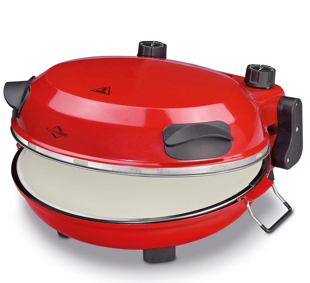 Küchenprofi Pizza Maker NAPOLI, mit Pizzastein, für Ø 36 cm Pizzen in 4 Min, 1200 Watt, stufenlose T