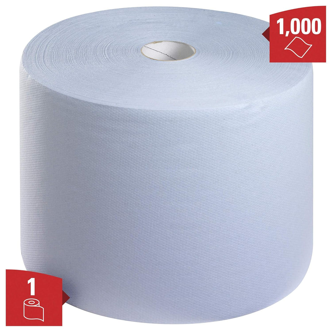WypAll® L10 Reinigungstücher 7200, 1-lagige blaue Jumborolle für leichte Reinigungsaufgaben mit schn