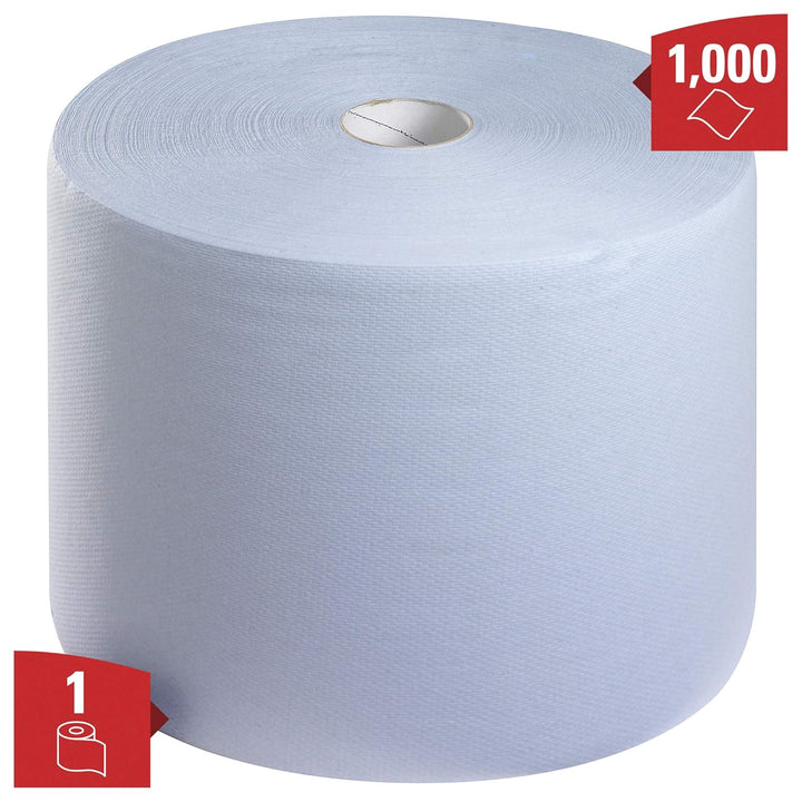 WypAll® L10 Reinigungstücher 7200, 1-lagige blaue Jumborolle für leichte Reinigungsaufgaben mit schn