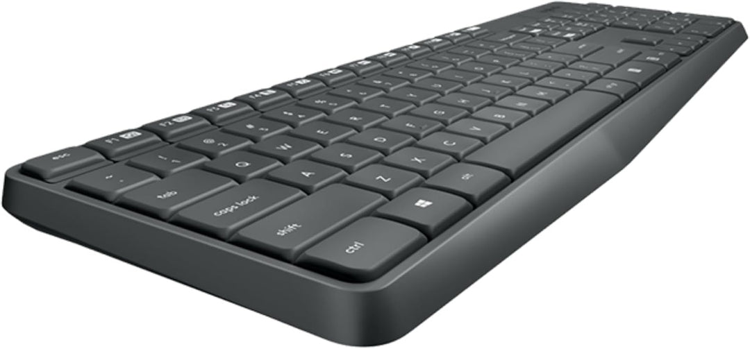Logitech MK235 Kabelloses Tastatur-Maus-Set, 2.4 GHz Verbindung via Unifying Nano USB-Empfänger, 10m