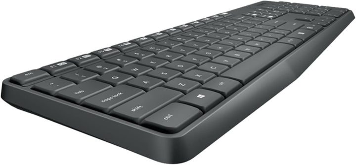 Logitech MK235 Kabelloses Tastatur-Maus-Set, 2.4 GHz Verbindung via Unifying Nano USB-Empfänger, 10m