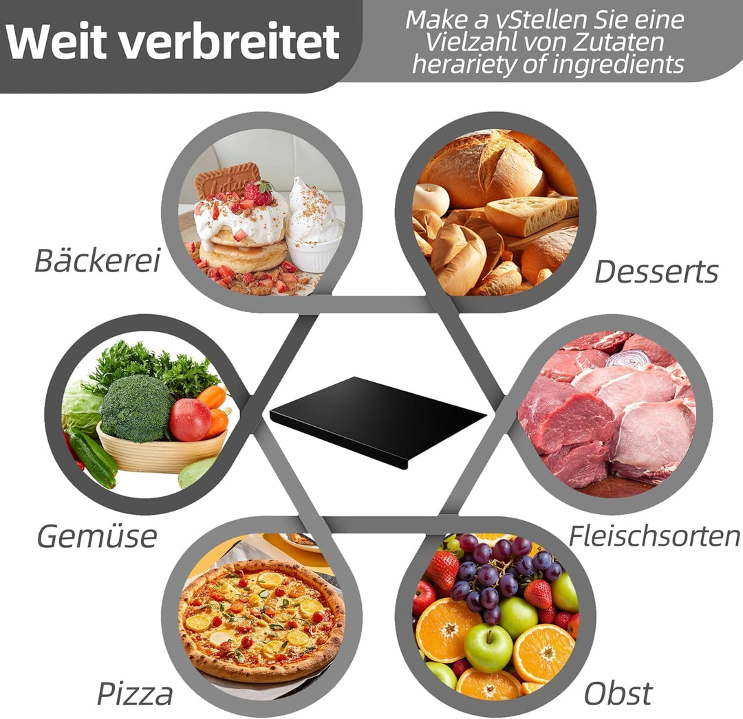 Schneidebrett aus Acryl, Schneidebrett Glas Küchenbrett Durchsichtig, Küchenschneidebrett Arbeitspla