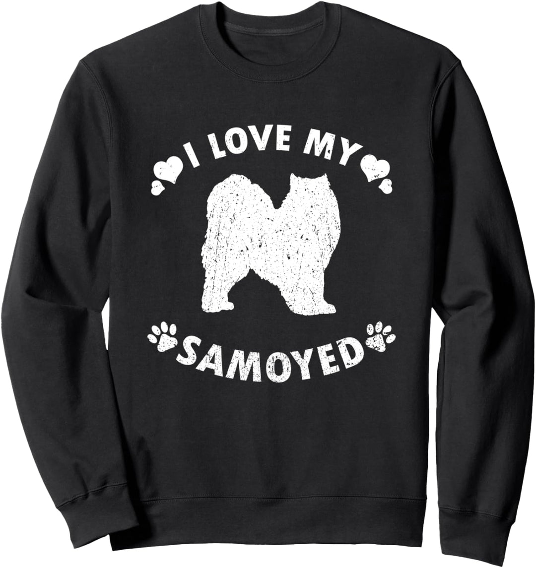 Samojede Hunde Geschenke I Love My Samojede Sweatshirt