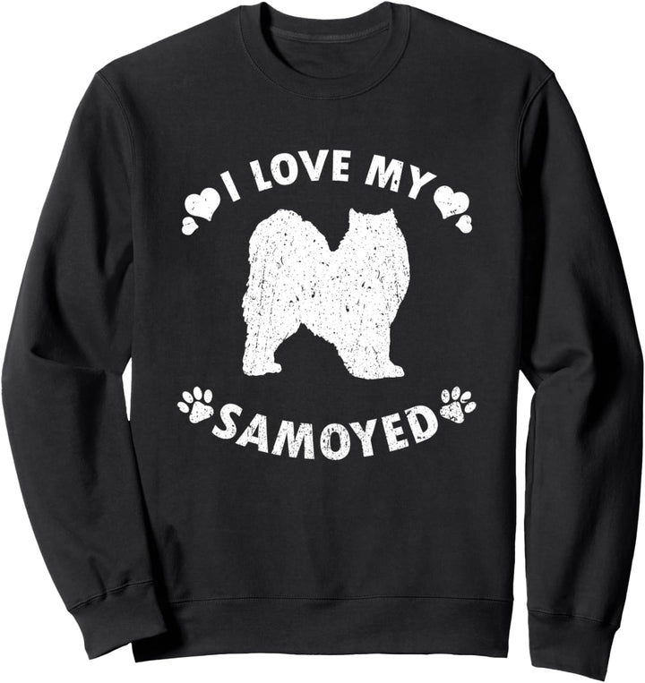 Samojede Hunde Geschenke I Love My Samojede Sweatshirt