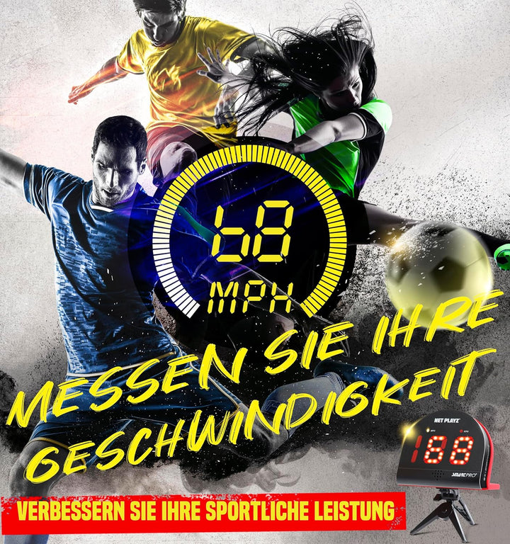 NET PLAYZ Fussballradare, Trainingsgeräte mit Geschwindigkeitssensoren | Fussball Geschenke, Hightec