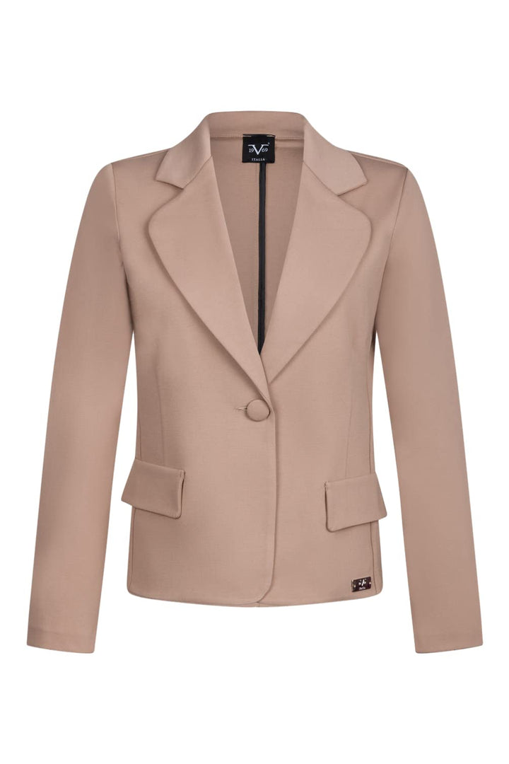 19V69 ITALIA Damen Roma Blazer XL Beige, XL Beige