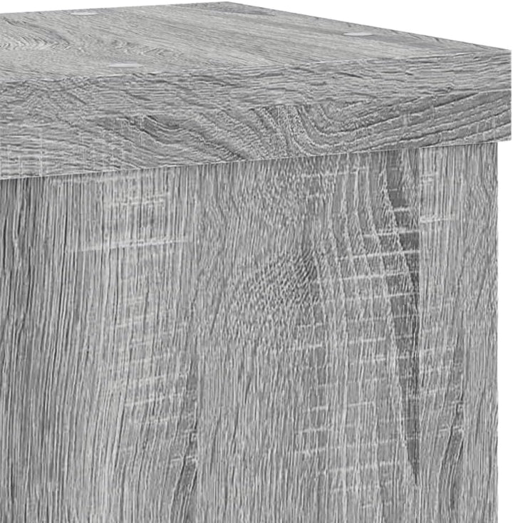 Pflanzenständer 2 STK. Grau Sonoma 15x15x20 cm Holzwerkstoff Pflanzenregal, Blumenregal Indoor/Outdo
