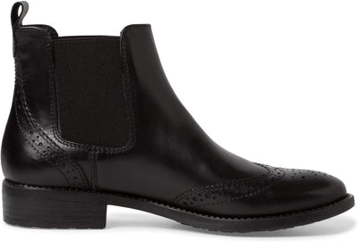 Tamaris Damen Chelsea Boots, Frauen Stiefeletten 38 EU Schwarz, 38 EU Schwarz