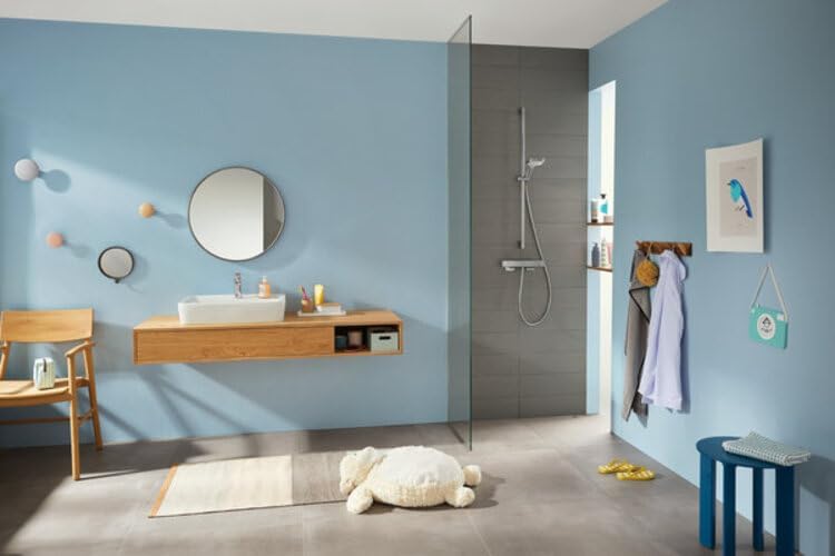 hansgrohe Croma Select S wassersparendes Duschset 0,90m, 3 Strahlarten Weiss/Chrom Weiss/Chrom 0,90m