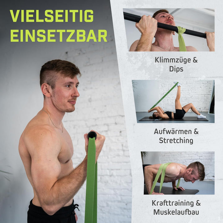 Wild Instincts® Fitnessbänder aus Stoff/Widerstandsbänder Lang/Gymnastikband Stoff/Fitnessbänder Lan