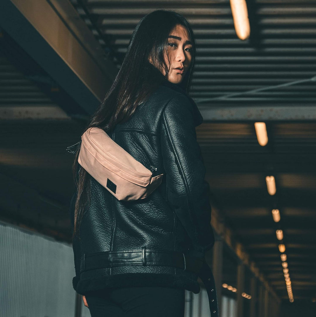 JOHNNY URBAN Bauchtasche Damen &amp; Herren Rosa - Tom - Gürteltasche Mit Flexiblem Gurt für Festival -