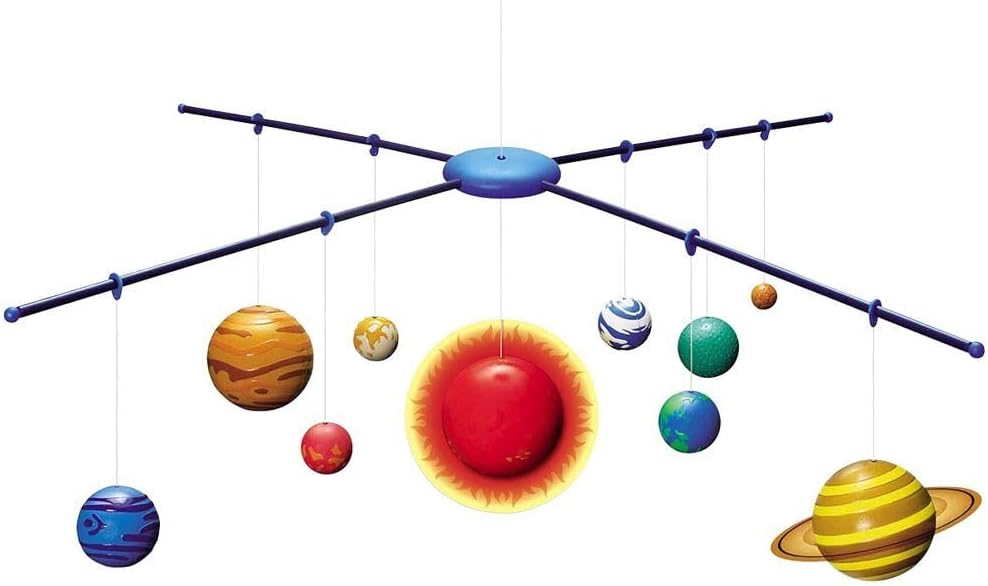 HCM Kinzel 4M Leucht-Sonnensystem Mobile Bastelset - Kreatives Wissenschaftsprojekt für Kinder - Per