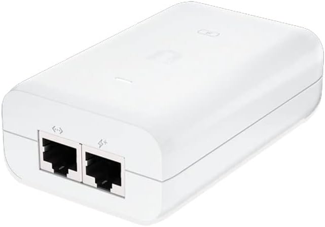 Kompakter PoE+ Injektor, der 30 W Leistung für Ihre Ubiquiti-Zugangspunkte und Kameras liefert