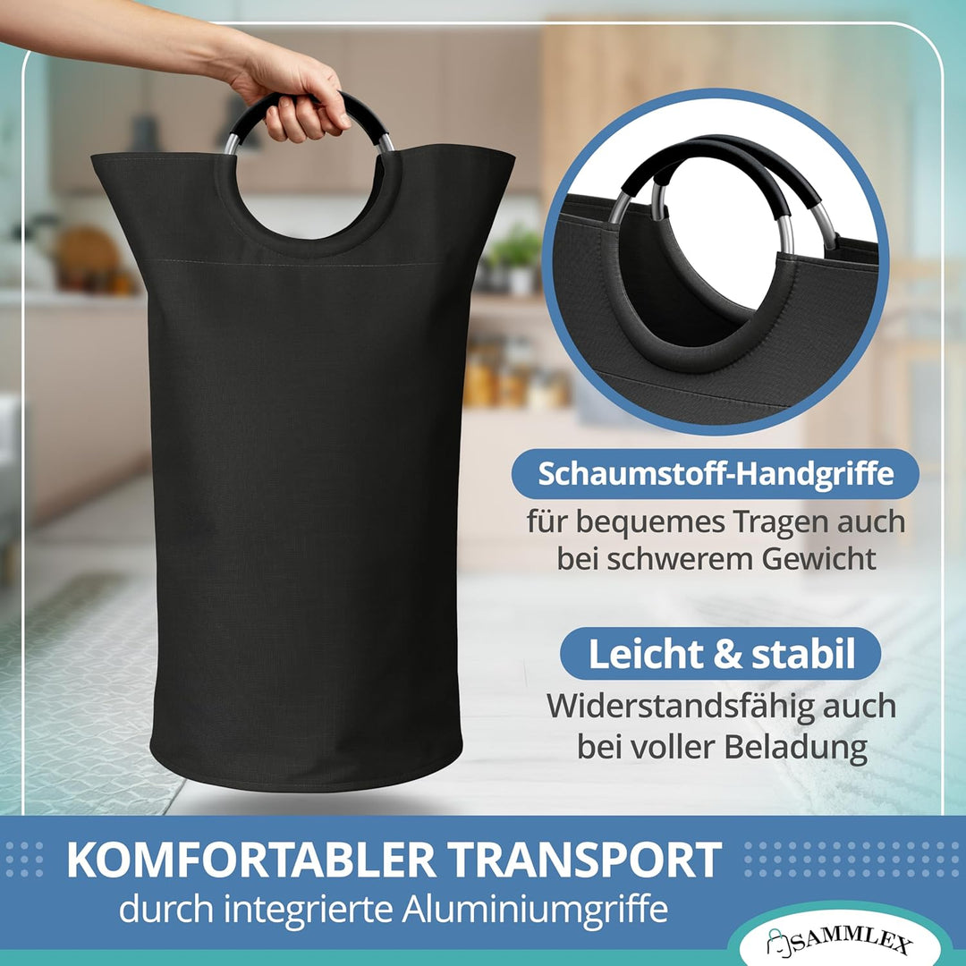 Pfandflaschenbeutel 90L Volumen für 50 Flaschen oder 70 Dosen 70 x 39 cm faltbar und wasserabweisend