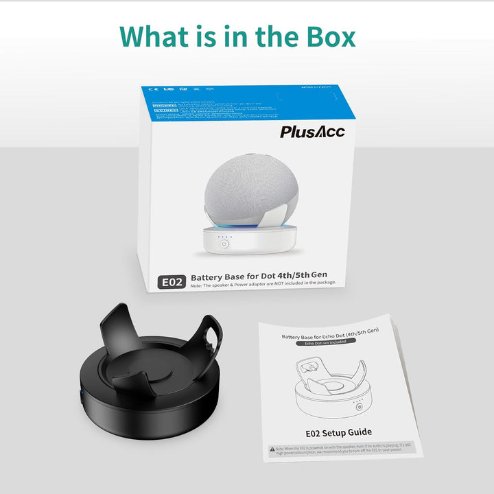 Tragbare Akku für 4. & 5. Gen Smart Lautsprecher Batterie Akkustation 5000 mAh kompatibel mit Smartp