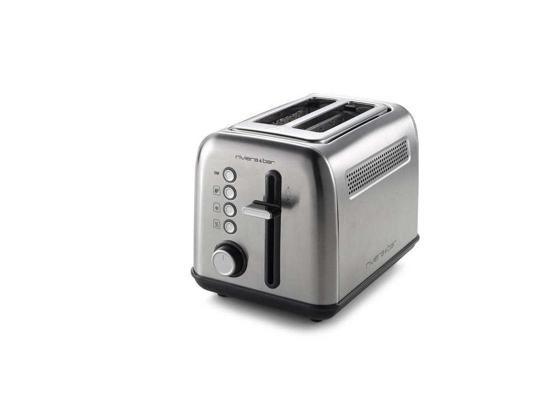 riviera&bar 2-Scheiben Toaster – 7 Bräunungsstufen, Auftauen, Aufwärmen & Vollkornfunktion, High-Lif