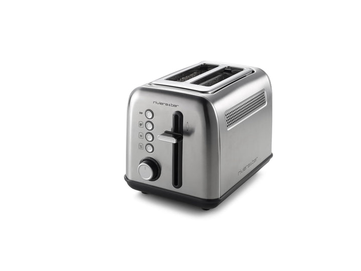 riviera&bar 2-Scheiben Toaster – 7 Bräunungsstufen, Auftauen, Aufwärmen & Vollkornfunktion, High-Lif