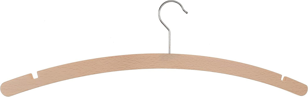 "Hagspiel" Kleiderbügel aus Buchenholz, 30 St. Einfachbügel roh, 42 cm lang, sehr platzsparend, Umwe