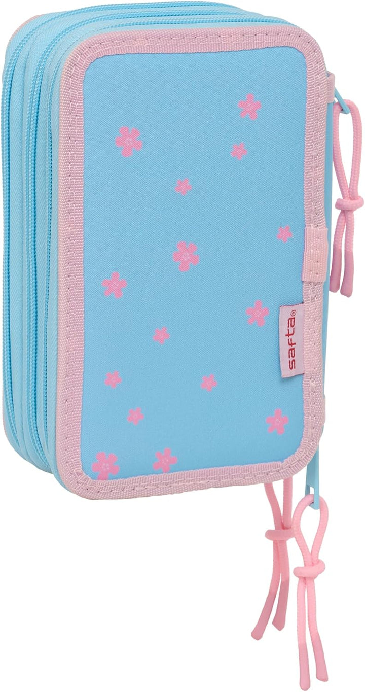 STITCH HAPPY Schulmäppchen mit 37 nützlichen Utensilien, Federmäppchen für Kinder, ideal für Kinder
