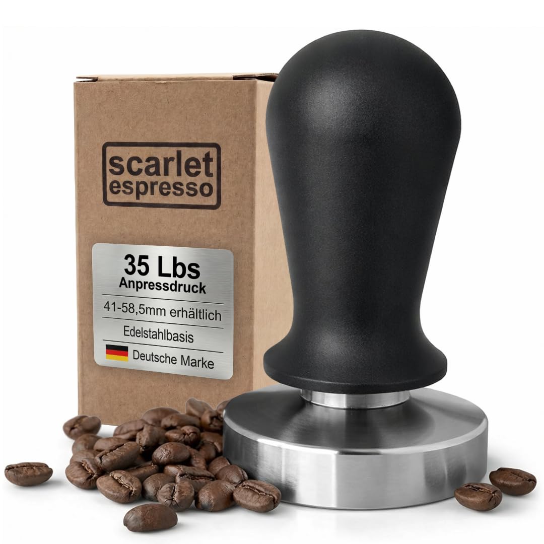 scarlet espresso | Tamper »Perfetto« für Barista; auf 35 lbs Anpressdruck kalibiriert; mit Alu- oder