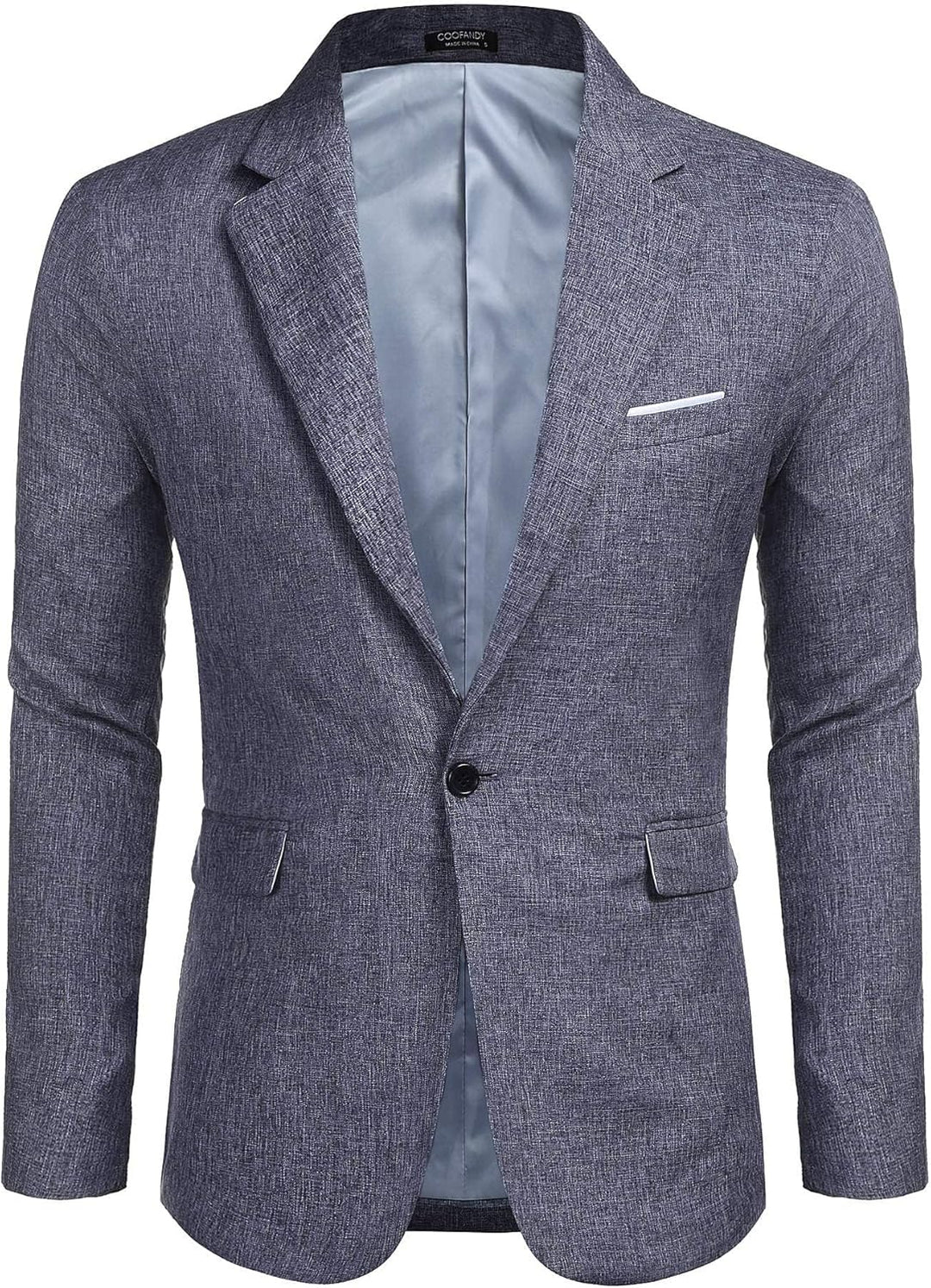 COOFANDY Herren Sakko Sportlich Modern Freizeit Blazer 1 Knopf Anzugjacken für Männer Regular Fit Ca