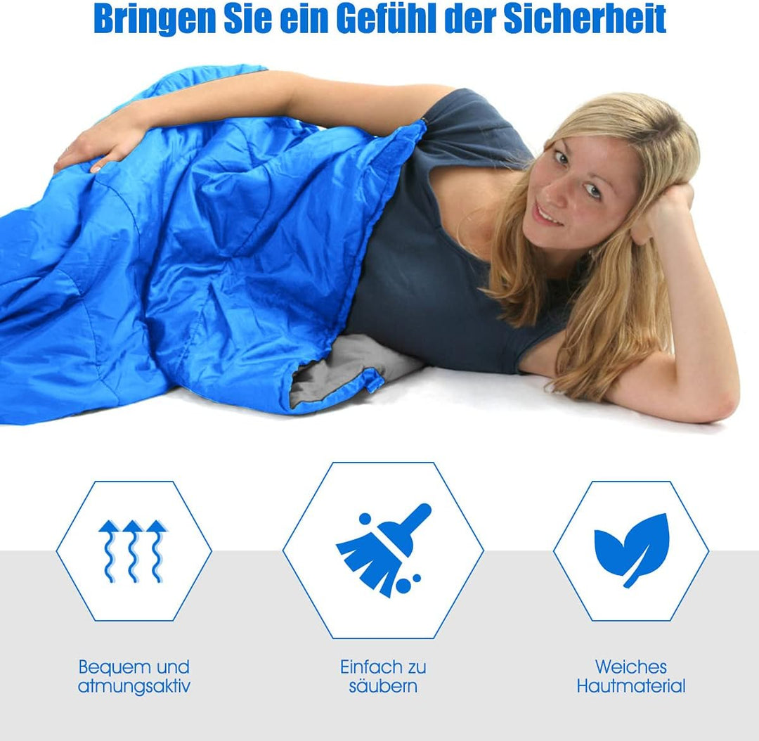 GOPLUS Schlafsack Deckenschlafsack Hüttenschlafsack Doppelschlafsack Reiseschlafsack Trekkingschlafs