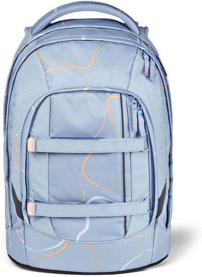 satch Pack Schulrucksack Set 2tlg. mit Schlamperbox Vivid Blue, Vivid Blue