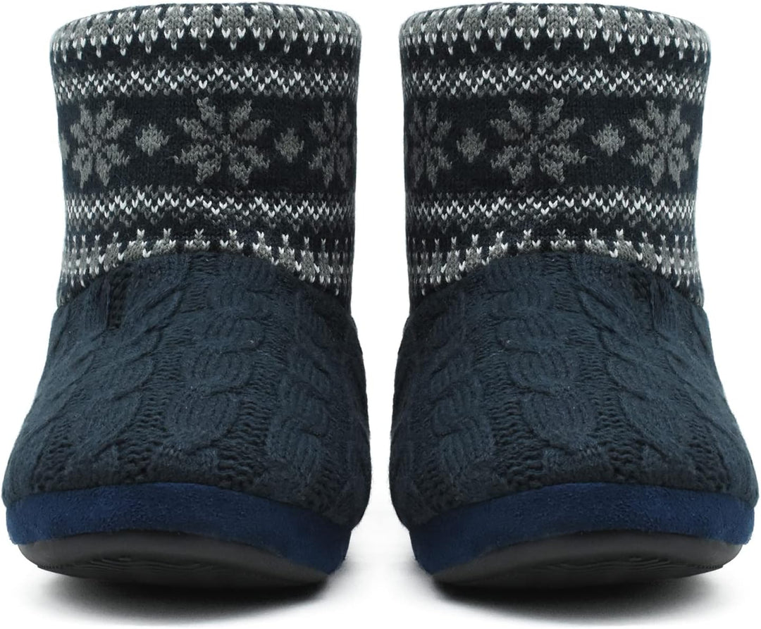 COFACE Herren Hüttenschuhe Lammfell Winter Hausschuhe Warme Plüsch Gefütterte Hausstiefel Männer Hau