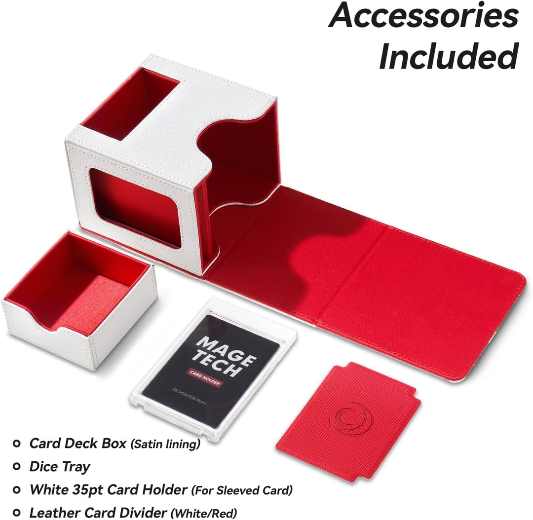Commander Deckbox für MTG - Patentiertes Design, Commander Display, passt für 100 doppelt eingehüllt