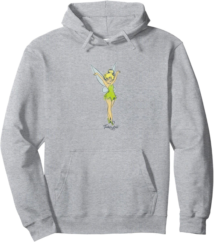 Disney Peter Pan Tinker Bell Watercolor Sketch Pullover Hoodie