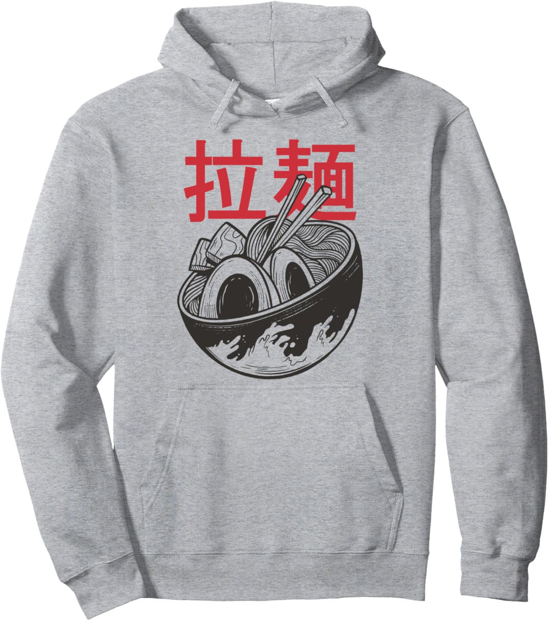 Ramen Schale Japanische Lebensmittel Nudeln Floral Pullover Hoodie