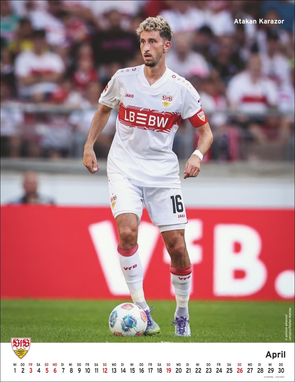 VfB Stuttgart Posterkalender 2026: Die Fussballstars im Poster-Format. Wandkalender mit den besten S