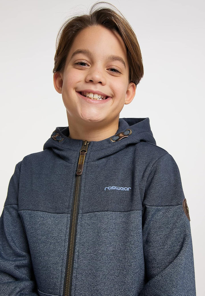 Ragwear Jungen Sweatjacke Lajda Jacke Übergangsjacke Cardigan Kinder Sweater Hoody Kapuzenpullver Ba