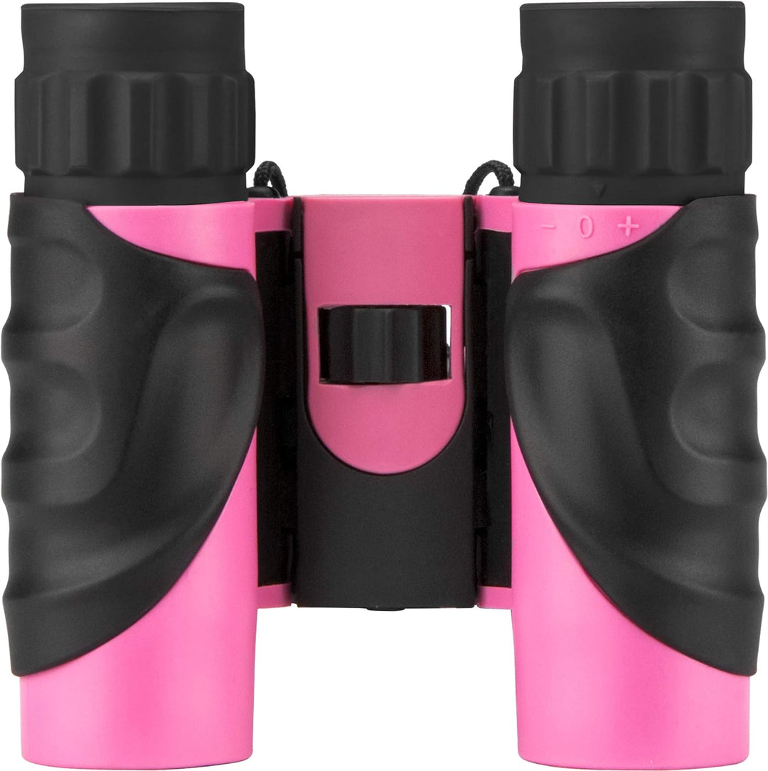 BARSKA 10x25 wasserdichtes Fernglas Pink-Schwarz, Pink-Schwarz