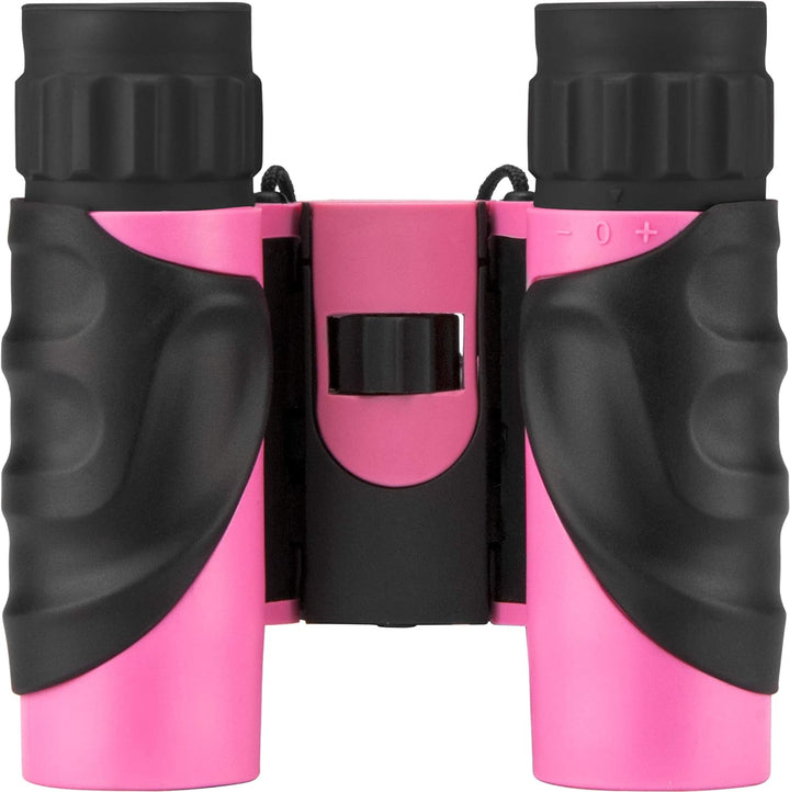 BARSKA 10x25 wasserdichtes Fernglas Pink-Schwarz, Pink-Schwarz