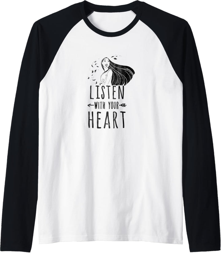 Disney Pocahontas Listen With Your Heart Raglan