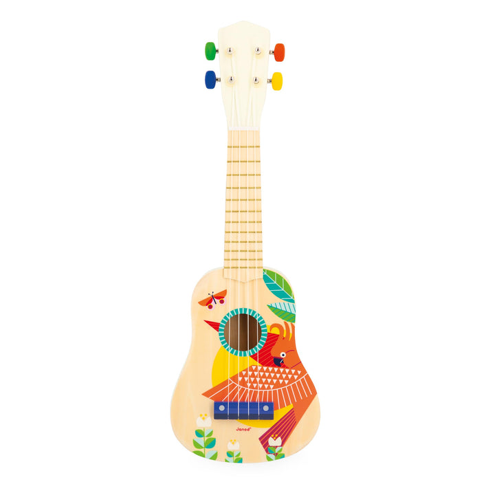 Janod - Gioia Ukulele aus Holz - Musikinstrument für Kinder - Rollenspiel und Musikalische Früherzie