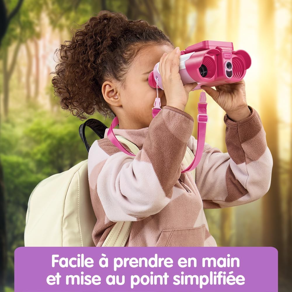 VTech Genius XL – Interaktives Video-Fernglas, Rosa
