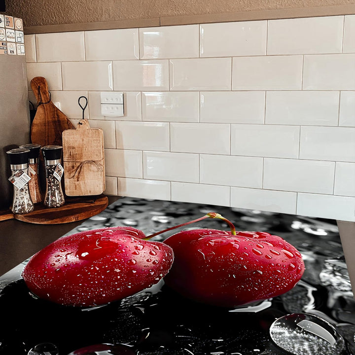 KitchenYeah© Herdabdeckplatte 78x78 cm Einteilig Herdabdeckung Abdeckplatte für Ceranfeld Abdeckung